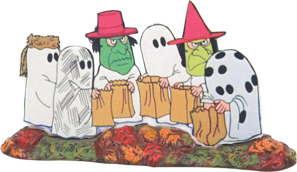 Snow Village Halloween Trick-or-Treat Lane Peanut House