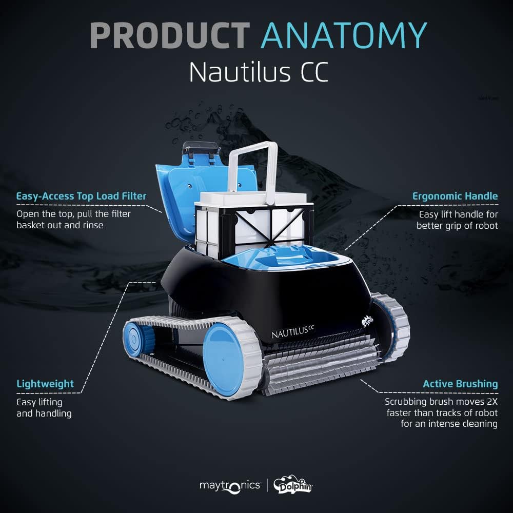 Dolphin Nautilus CC Robotic Pool Vacuum Cleaner All Pools up to 33 FT